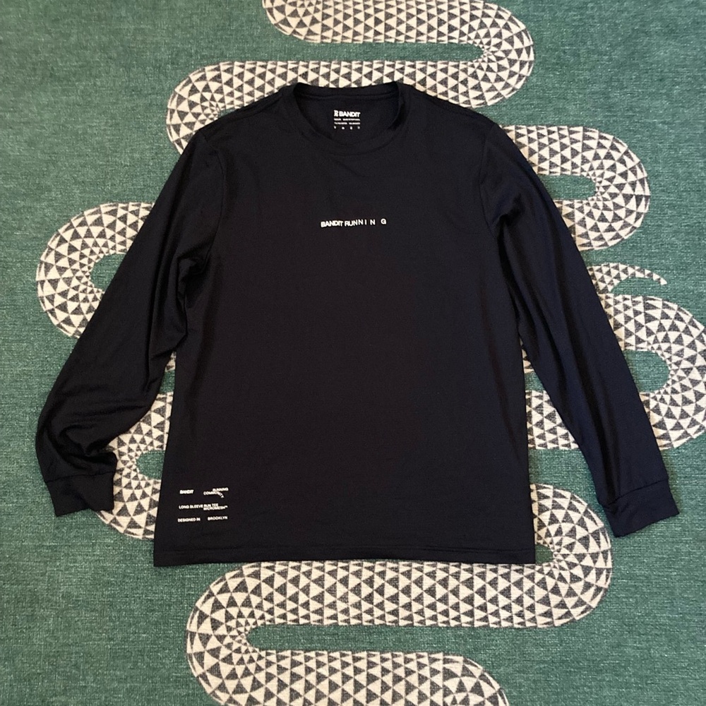 Bandit Running Micromesh™ Long Sleeve Performance Tee - Unisex, Black M